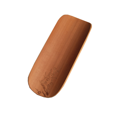 日式炭化无漆茶则三件套