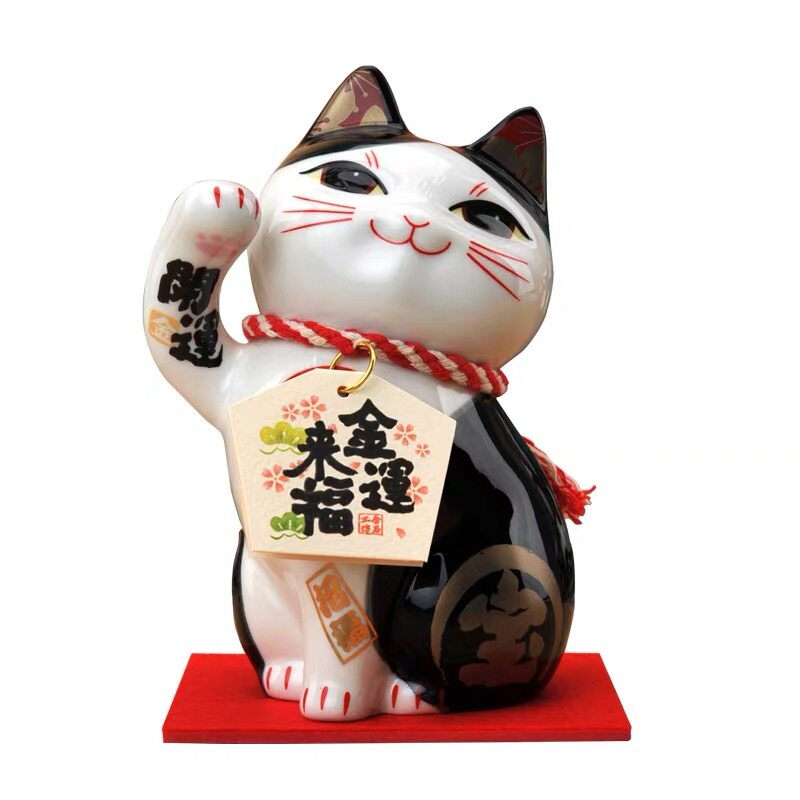 金石工坊招财猫收银台装饰摆件