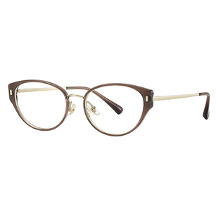 蔡司超轻猫眼钛框茶色眼镜25新款高级感镜架女可配近视度数35033