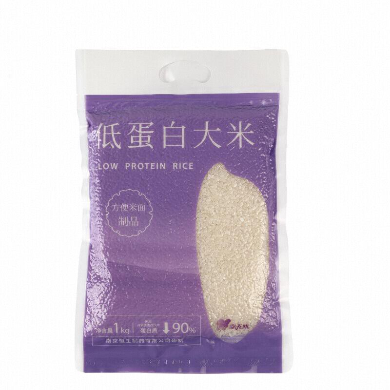 森无忧低蛋白大米真米粒0蛋白无麸质大米低钠少磷少钾真空1kg装