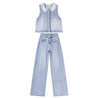 MISSCOCOON可可尼蕾丝娃娃领马甲