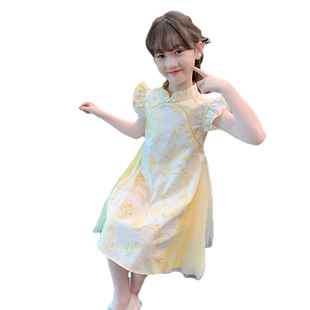 女童旗袍夏季2026新款儿童汉服夏装国风中式连衣裙小女孩夏天裙子