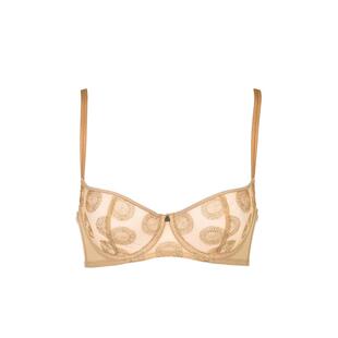 【伊人】青色聚拢超薄款法式内衣女大胸显小防下垂收副乳文胸