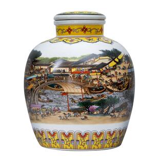 杏花白酒清香型纯粮食酿造53度高度原浆酒清明上河图20斤坛装私藏