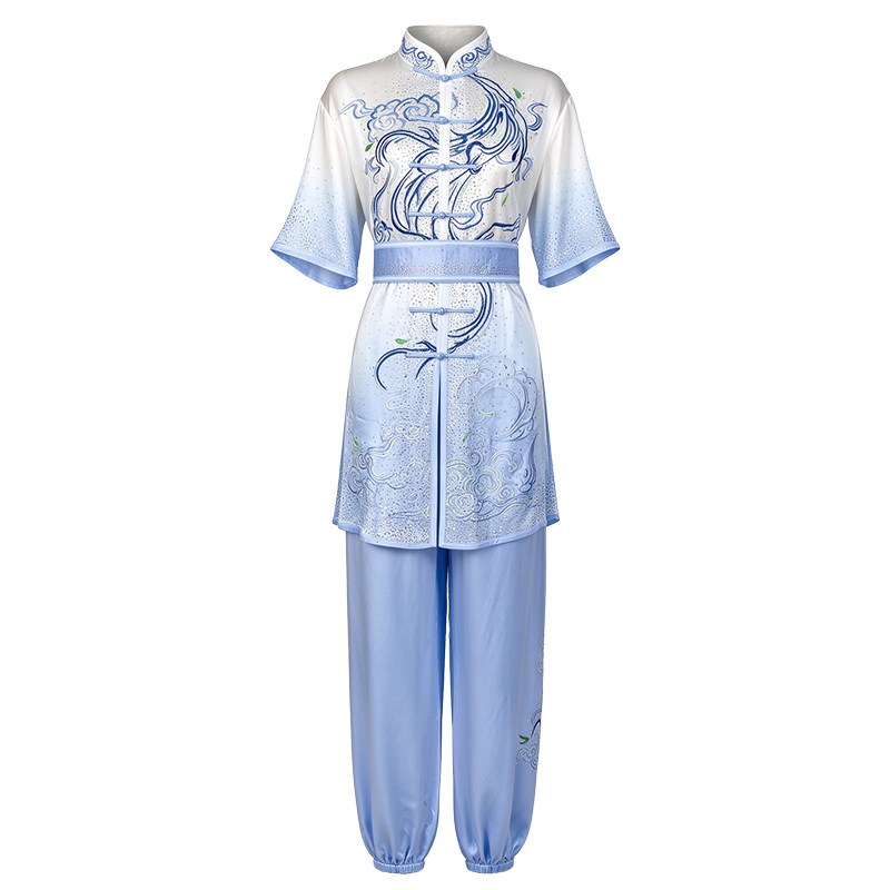 大业亨通高端武术表演服长拳服装