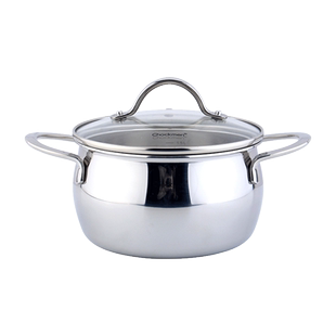 chockmen卓德铭18/10不锈钢辅食锅双耳奶锅家用泡面小汤锅电磁炉