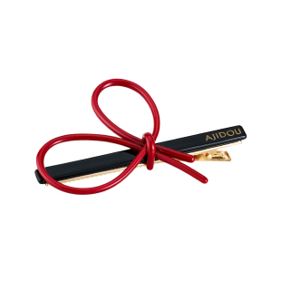 阿吉豆AJIDOU鸭嘴夹蝴蝶结头饰时尚潮流百搭高弹力发夹发饰侧边夹