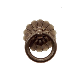 中式仿古纯铜拉环家具柜门圆环扣手简约铜环抽屉中药柜拉手小把手