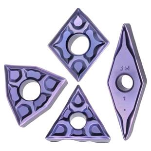 伊斯卡TF槽型数控车削刀片车床外圆半精车刀粒桃型三角菱形80度