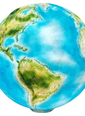 玻璃钢地球半圆整圆带灯发光