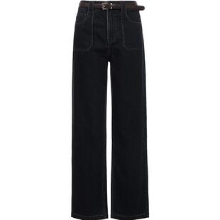 ONLY2026春季新款松弛风实用贴袋直筒裤小个子友好九分牛仔裤女