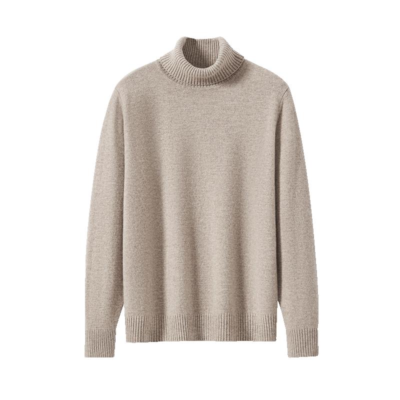 恒源祥高领纯色羊毛衫女针织衫短款韩版宽松毛衣套头显瘦内搭线衫