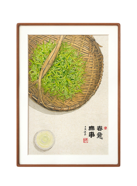 望山原木风小清新四季装饰画