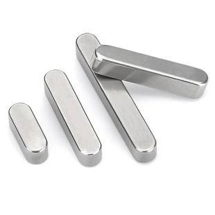 304不锈钢平键销圆角键销方键条销料GB1096A型键槽销子M3M4M5M6M8