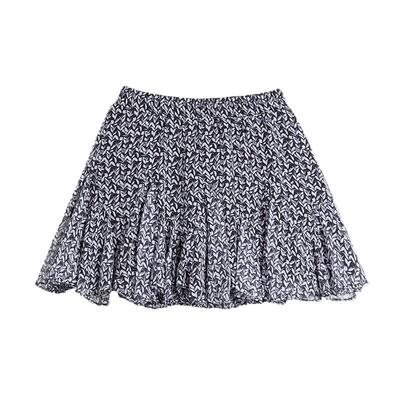 ELLE法式设计感碎花短裙