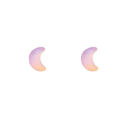 可爱极光个性星月银针耳钉