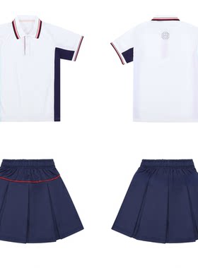 江西吉安校服中小学生统一夏季运动服男女新款短袖t恤短裤裙套装
