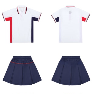 江西吉安校服中小学生统一夏季运动服男女新款短袖t恤短裤裙套装