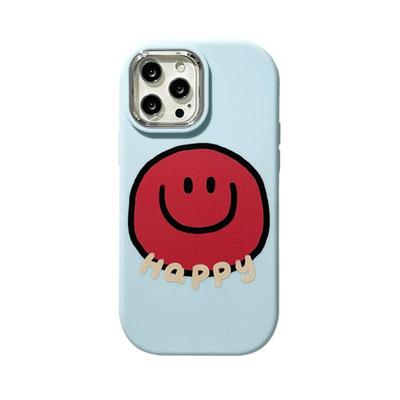 benefit韩风开心笑脸带支架17适用于iphone16promax苹果15PRO手机壳13新款14套12创意11软壳硅胶防摔小米15