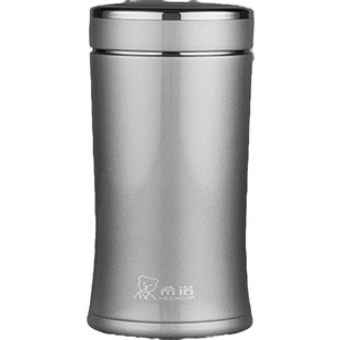 希诺保温杯正品 带滤网矮胖胖茶杯 男女士304不锈钢品牌矮胖水杯