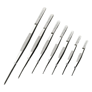 医用镊子304不锈钢加厚医疗器械家用剪刀镊子组织镊手术镊子圆头