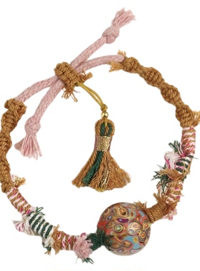 【海棠依旧】大漆1.8编绳手串