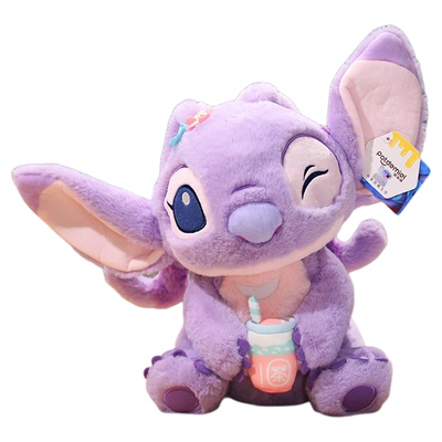 正版迪士尼史迪仔玩偶安琪公仔史迪奇星际宝贝毕业生日礼物送女生