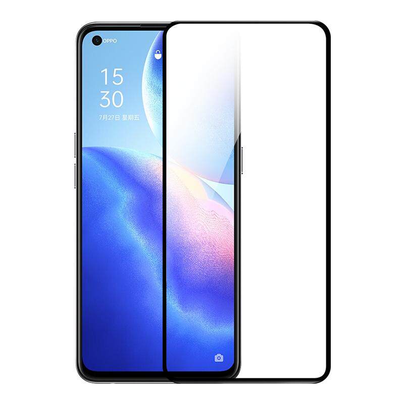 适用opporeno5钢化膜reno5pro5g0pp0手机膜oppo全屏5k曲屏55g新款poopreno保护opρo