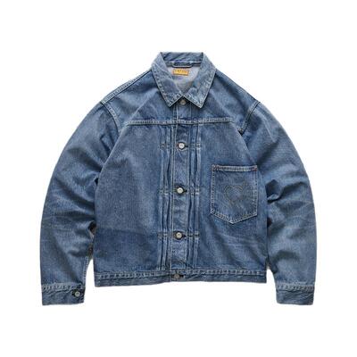 HUMANMADE日产水洗做旧牛仔夹克