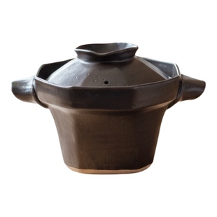 日本独步炎原装进口家用八角形砂锅煲米饭煲汤熬粥炖煮耐热陶土锅