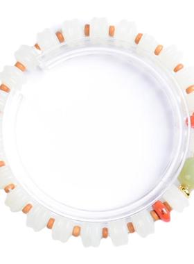 和田玉白玉手串男女款天然玉石