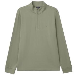 【德绒保暖】NAUTICA/诺帝卡25秋冬新品柔软半开襟立领长袖POLO衫