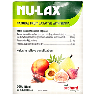 3盒 澳洲进口nu-lax乐康膏500g 果蔬膳食纤维 肠道水果纤维