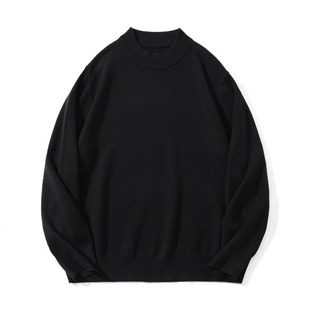 【莱赛尔绵羊毛】超柔软毛衣男秋冬保暖百搭干练通勤商务针织上衣