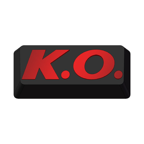 键石街机格斗拳皇KO击倒回车键帽 机械键盘锌铝合金属个性R3高度
