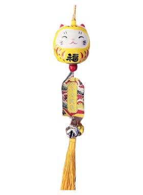日式招财猫陶瓷挂件开业出入平安