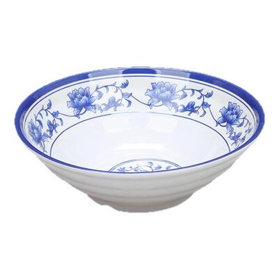 拉面碗商用密胺青花碗复古早餐碗