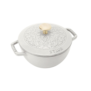 STAUB珐宝16cm多用锅图案锅珐琅铸铁锅家用汤煲炖锅