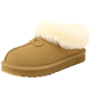 UBZ 加绒雪地靴女士2026年冬季新款厚底羊毛口加厚保暖棉鞋毛毛鞋