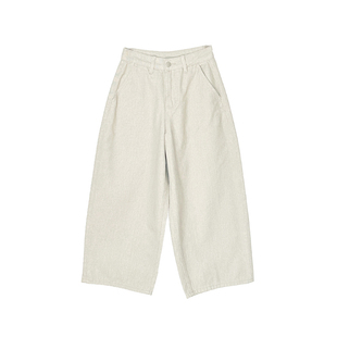 修腿实力派！~日系小个子气球裤女2026新慵懒宽松八分阔腿牛仔裤