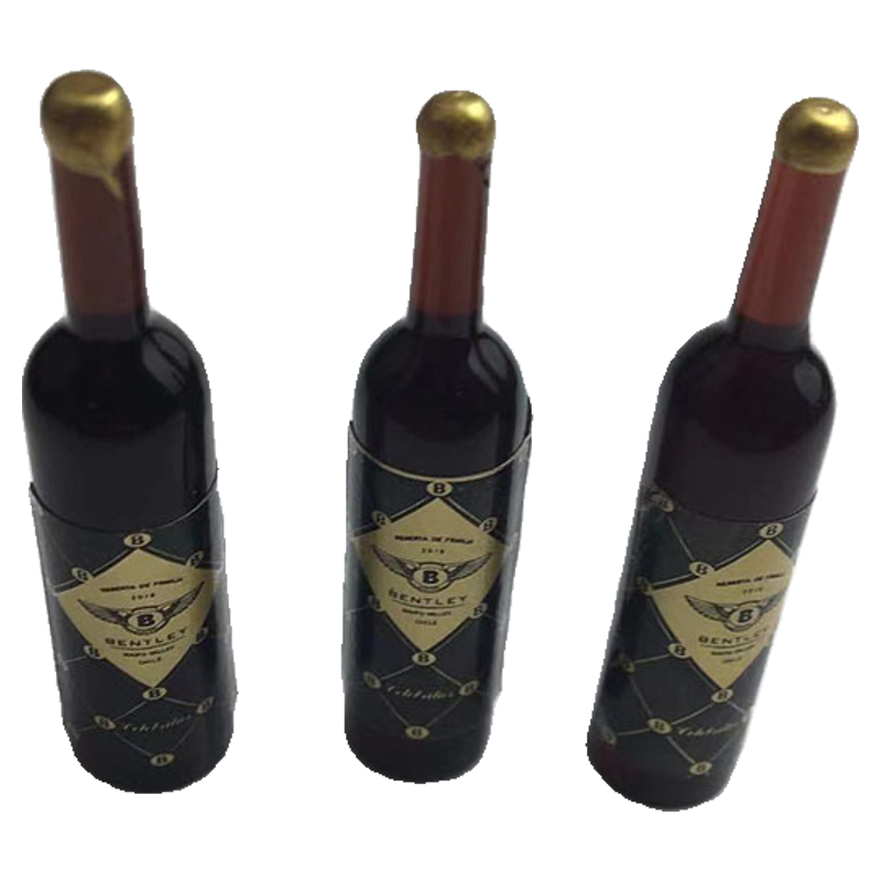 高品红酒瓶子迷你树脂小瓶子微缩模型洋酒微景观场景