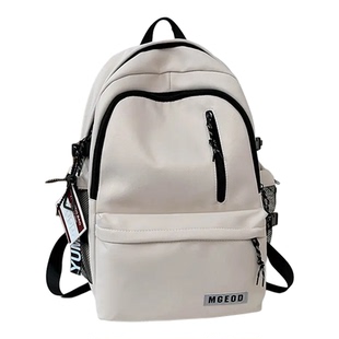 书包女生大学生可装电脑撞色男初高中生高颜值简约上课通勤双肩包