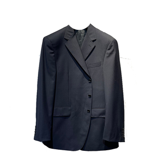 撤柜原单大码休闲纯色条纹格子棉涤羊毛混纺复古oversize西装