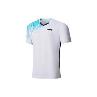 李宁羽毛球服新款男女短袖套装夏季专业情侣定制款专业透气运动服