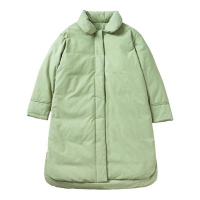 文艺纯棉帆布小翻领羽绒服知笔墨