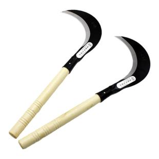 农用园林户外锰钢除草镰刀手工锻打砍树砍柴弯刀不锈钢老式割草刀