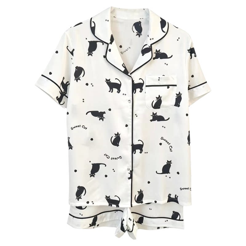 香蜜闺秀夏季甜美显瘦家居服套装
