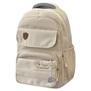 少女学院风大容量书包 韩版ins初中生高中学生百搭双肩包旅行背包