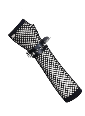 荆棘长短铆钉腕带手环网眼孔袖套