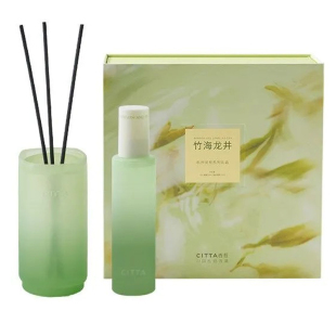citta/西苔竹海龙井无火香薰摆件衣服衣柜香氛喷雾高级茶香礼盒